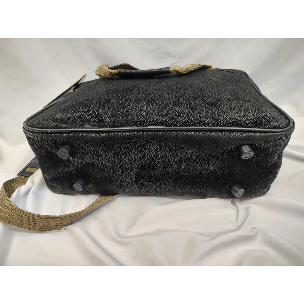 NOS Vintage London Fog Carry On Pontresina Removable Shoulder Strap Black